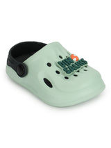 Green Blue Stylish Slip-On Clogs For Kids-Unisex (TC-LCLOG2-GRNBLU)