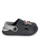 Grey Stylish Slip-On Clogs For Kids-Unisex (TC-LCLOG2-GRY)