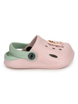 Pink Green Stylish Slip-On Clogs For Kids-Unisex (TC-LCLOG2-PNKGRN)