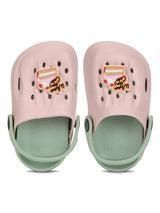 Pink Green Stylish Slip-On Clogs For Kids-Unisex (TC-LCLOG2-PNKGRN)