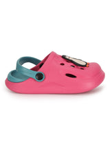 Pink Navy Stylish Slip-On Clogs For Kids-Unisex (TC-LCLOG2-PNKNVY)