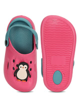 Pink Navy Stylish Slip-On Clogs For Kids-Unisex (TC-LCLOG2-PNKNVY)