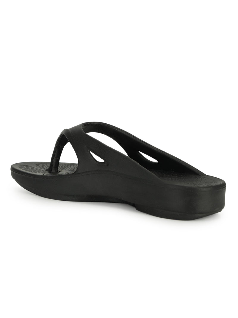 Black Stylish Slip-On Flats For Men (TC-LFLATM-BLK)