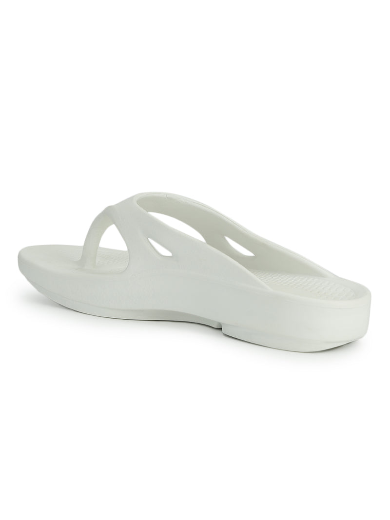 White Stylish Slip-On Flats For Men (TC-LFLATM-WHT)