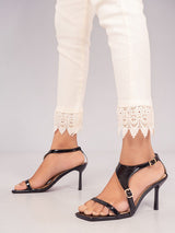 Black Patent Leather Stiletto Heel Sandals (TC-M4518-4-BLK)