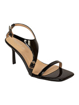 Black Patent Leather Stiletto Heel Sandals (TC-M4518-4-BLK)