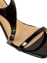 Black Patent Leather Stiletto Heel Sandals (TC-M4518-4-BLK)