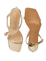 Light Gold Patent Leather Stiletto Heel Sandals (TC-M4518-4-LGLD)
