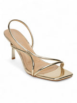 Light Gold Patent Leather Stiletto Heel Sandals (TC-M4518-7-LGLD)