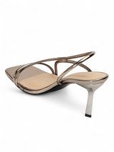 Pewter Patent Leather Stiletto Heel Sandals (TC-M4518-7-PEW)