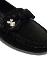 Black Synthetic Leather Stylish Loafers (TC-MD-2403-BLK)