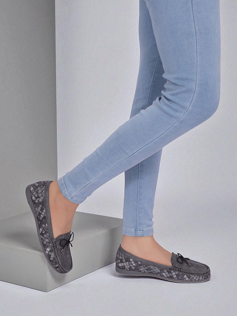 Black Canvas Stylish Loafers (TC-MD-2405-BLK)