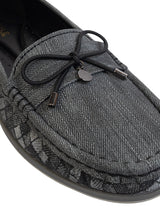 Black Canvas Stylish Loafers (TC-MD-2405-BLK)