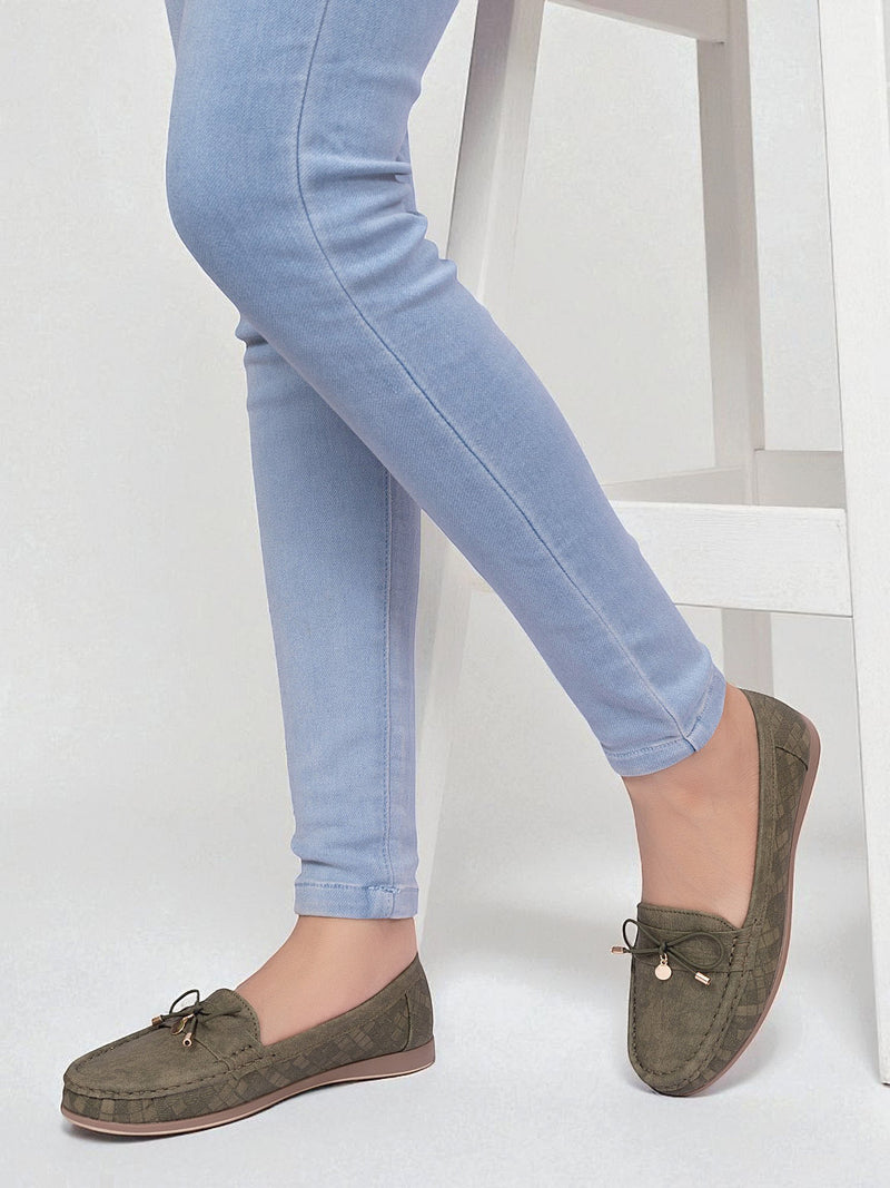 Khaki Canvas Stylish Loafers (TC-MD-2405-KHA)
