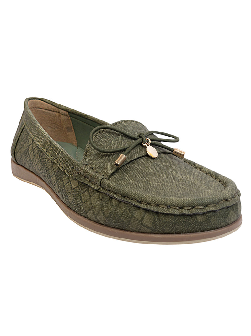 Khaki Canvas Stylish Loafers (TC-MD-2405-KHA)