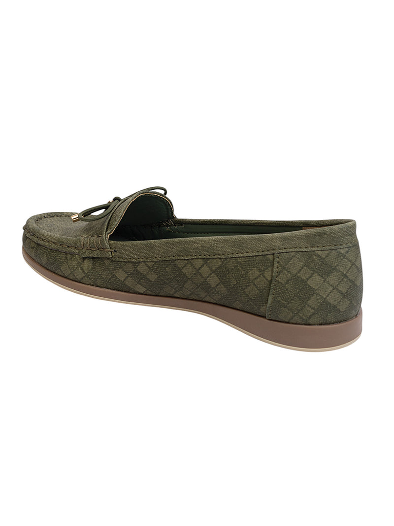 Khaki Canvas Stylish Loafers (TC-MD-2405-KHA)