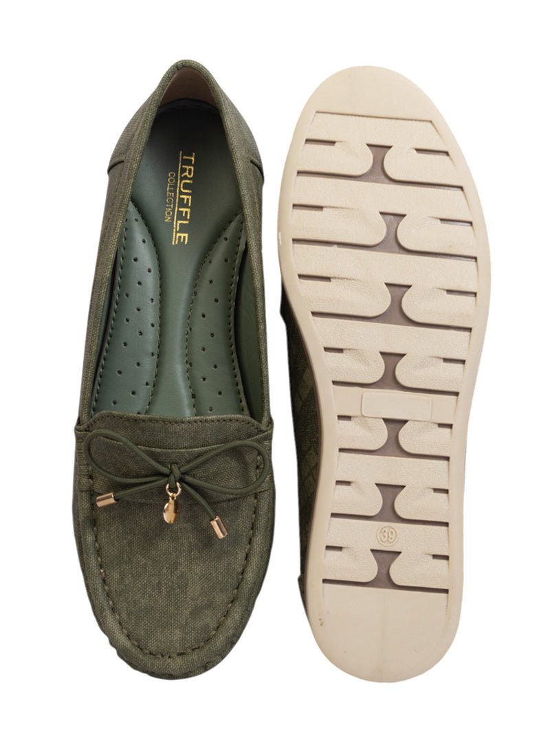Khaki Canvas Stylish Loafers (TC-MD-2405-KHA)