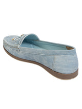 Light Denim Blue Canvas Stylish Loafers (TC-MD-2405-LDBLU)