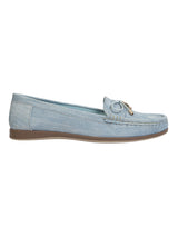 Light Denim Blue Canvas Stylish Loafers (TC-MD-2405-LDBLU)