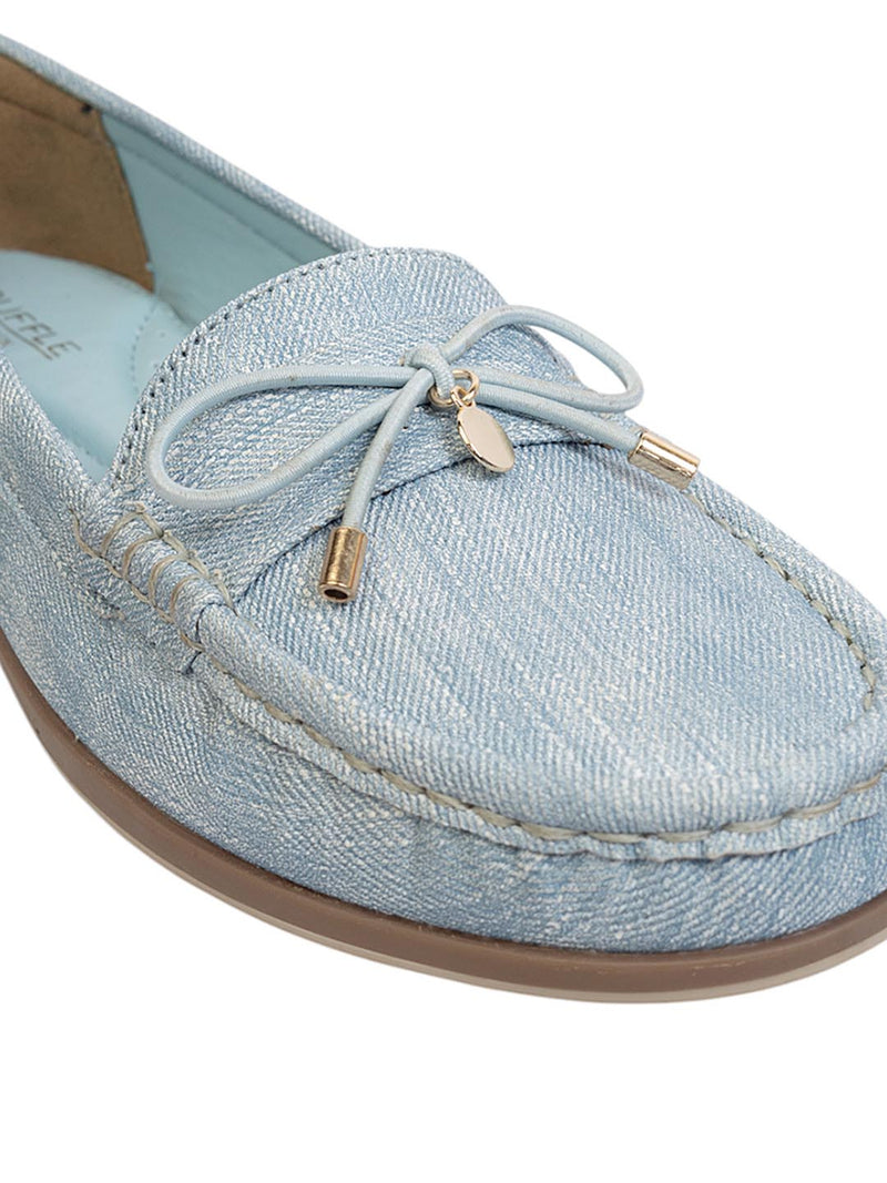 Light Denim Blue Canvas Stylish Loafers (TC-MD-2405-LDBLU)