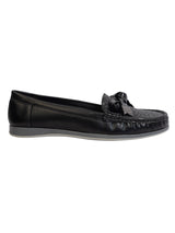 Black Synthetic Leather Stylish Loafers (TC-MD-2406-BLK)