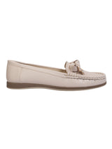 Cream Synthetic Leather Stylish Loafers (TC-MD-2406-CRM)