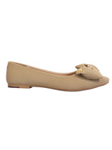 Beige Synthetic Leather Flat Ballerina (TC-MD-2710-BEIG)