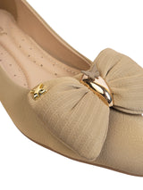 Beige Synthetic Leather Flat Ballerina (TC-MD-2710-BEIG)