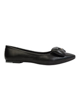 Black Synthetic Leather Flat Ballerina (TC-MD-301-BLK)
