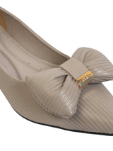 Grey Synthetic Leather Flat Ballerina (TC-MD-301-GRY)