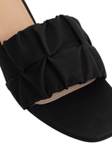 Black Synthetic Leather Block Heel Sandals (TC-MD-703-BLK)