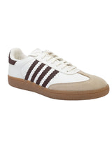 Beige Brown Leather Low Ankle Stylish Sneakers For Men (TC-MENSAM1-BEIBRO)