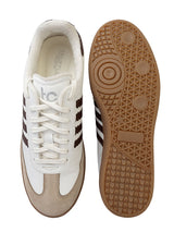 Beige Brown Leather Low Ankle Stylish Sneakers For Men (TC-MENSAM1-BEIBRO)