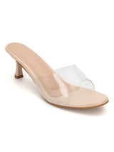 Nude Perspex Stylish Slip-On Stiletto Mules (TC-NK-008-NUD)