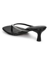 Black PU Diamanté Stiletto Heels (TC-NK-011-BLK)