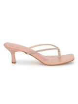 Rose Gold PU Diamanté Stiletto Heels (TC-NK-011-RGLD)