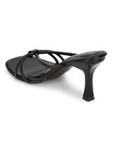 Black PU Slip-On Stiletto Heels (TC-NK-012-BLK)