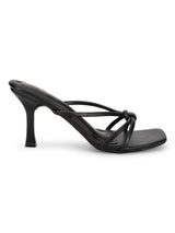 Black PU Slip-On Stiletto Heels (TC-NK-012-BLK)