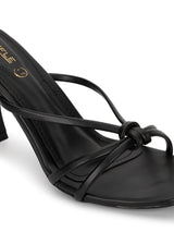 Black PU Slip-On Stiletto Heels (TC-NK-012-BLK)