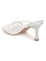 White PU Slip-On Stiletto Heels (TC-NK-012-WHT)