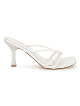 White PU Slip-On Stiletto Heels (TC-NK-012-WHT)