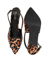 Brown Hairy Leopard Backstrap Pointed Toe Kitten Pumps (TC-OS-0311-BROLEO)