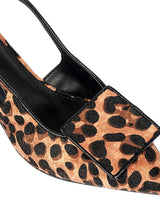 Brown Hairy Leopard Backstrap Pointed Toe Kitten Pumps (TC-OS-0311-BROLEO)