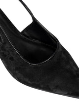 Black Synthetic Leather Backstrap Pointed Toe Kitten Pumps (TC-OS-0317-BLK)