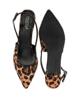 Brown Hairy Leopard Backstrap Pointed Toe Kitten Pumps (TC-OS-0317-BROLEO)