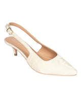 Cream Synthetic Leather Backstrap Pointed Toe Kitten Pumps (TC-OS-0317-CRM)
