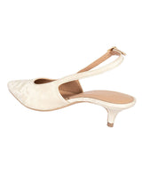 Cream Synthetic Leather Backstrap Pointed Toe Kitten Pumps (TC-OS-0317-CRM)