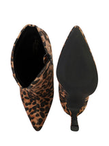 Black Hairy Leopard Pointed Toe Stiletto Heel Ankle Boot (TC-OS-0319-BLKLEO)