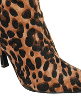 Black Hairy Leopard Pointed Toe Stiletto Heel Ankle Boot (TC-OS-0319-BLKLEO)