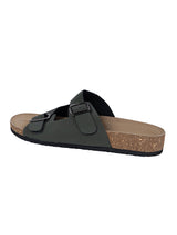 Olive Green Synthetic Leather Cork-Latex Footbed Flats For Men (TC-OS-306MEN-OLI)